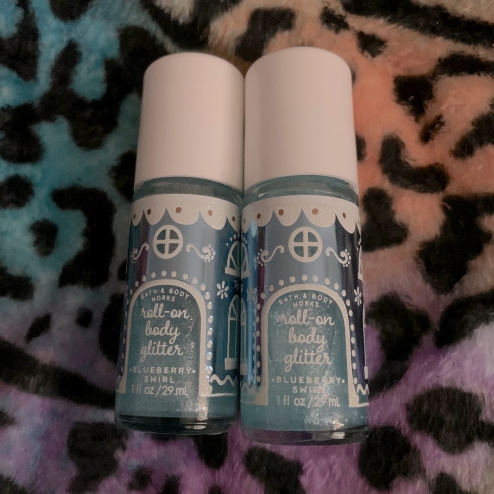 Buy this sh!t. Bath and body works roll on glitter